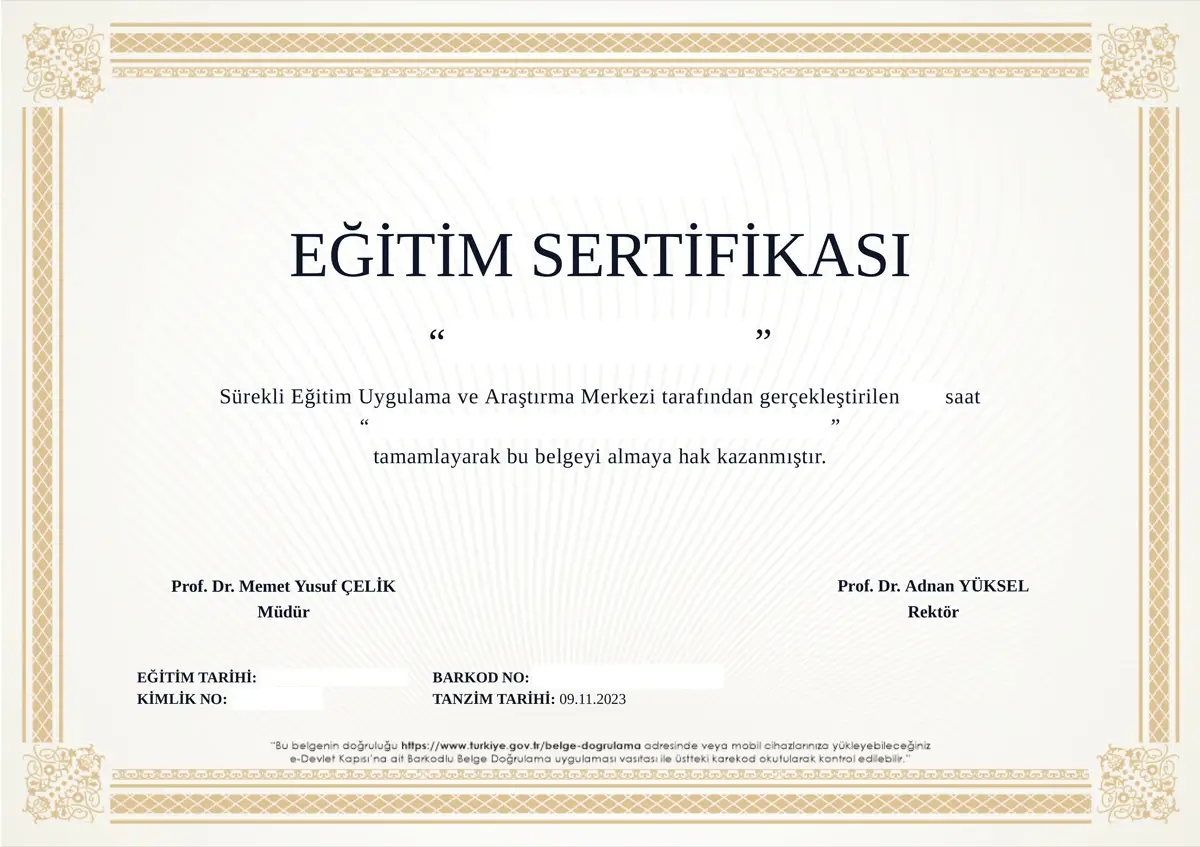 Sertifika 2